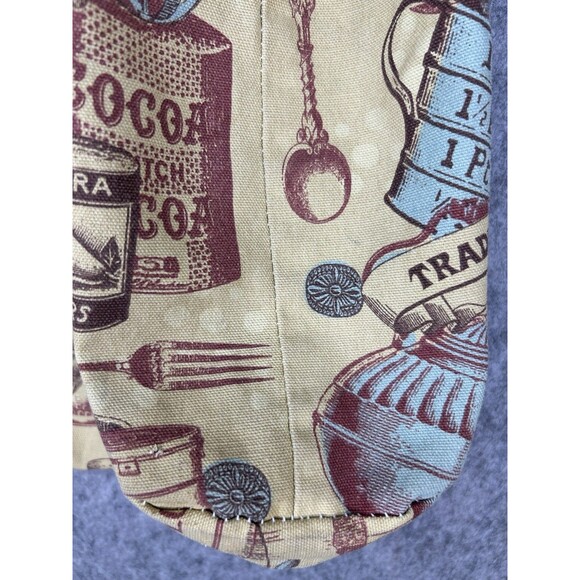Trader Joe’s Canvas Vintage Look Tote Bag Kitchen Utensils Wine Baking Tea Cocoa - Picture 4 of 11